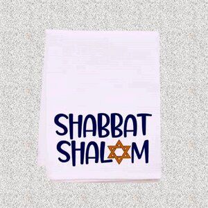 Shabbat Shalom Hand and Kitchen Towel NEW Fast Ship